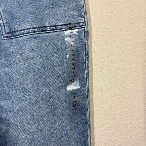 American Eagle 12 Long Cozy Next Level Stretch Jogger Jegging Blue Super Soft - Picture 7 of 12